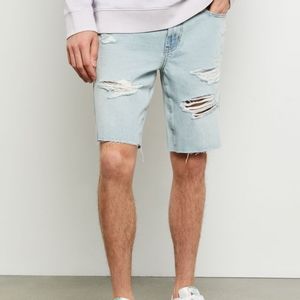 PacSun Light Blue Distressed Jean Shorts